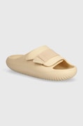 Παντόφλες Crocs Mellow Luxe Recovery Slide χρώμα: μπεζ, 209413