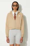Puma sweatshirt women's beige color