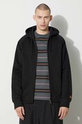 Bunda Carhartt WIP Hooded Chase Jacket pánska, čierna farba, s kapucňou, jednofarebná, I033664.00FXX