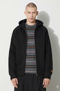Bunda Carhartt WIP Hooded Chase Jacket pánska, čierna farba, s kapucňou, jednofarebná, I033664.00FXX