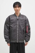 Куртка-бомбер Alpha Industries MA-1 CS чоловіча колір сірий перехідна oversize 136136
