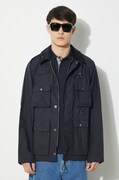 Bavlněná bunda Barbour Modified Transport Casual tmavomodrá barva, MCA0966
