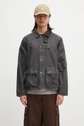 Barbour jachetă cerată Utility Spey Wax culoarea gri, de tranziție, MWX2287