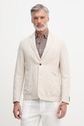 United Colors of Benetton jednoradové sako pánske s prímesou ľanu béžové 2YQSUW014