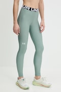 Under Armour legginsy treningowe HG Authentics kolor zielony z nadrukiem 1383559