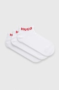 HUGO șosete 3-pack bărbați, culoarea alb 50516405
