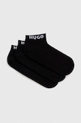 HUGO șosete 3-pack bărbați, culoarea negru 50516405