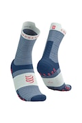 Nogavice Compressport Pro Racing Socks v4.0 Run High mornarsko modra barva, XU00046B