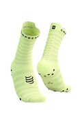 Шкарпетки Compressport Pro Racing Socks v4.0 Ultralight Run High - White/Alloy колір бірюзовий XU00050B