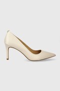 MICHAEL Michael Kors stilettos de piele Alina culoarea bej, 40F2HNMP2L