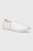 Кеди Tommy Hilfiger CANVAS SLIP-ON SNEAKER жіночі колір білий FW0FW07806