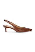 Шкіряні туфлі Lauren Ralph Lauren Lolah колір коричневий 802927937002