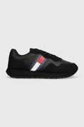 Tommy Jeans sneakers din piele TJM MODERN RUNNER culoarea negru, EM0EM01316