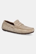 Замшеві мокасини Tommy Hilfiger CASUAL SUEDE DRIVER чоловічі колір бежевий FM0FM04998