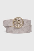 Двосторонній ремінь Guess жіночий колір білий