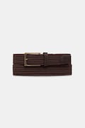 Barbour pasek parciany męski Nevis brązowy MAC0443