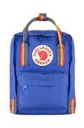 Batoh Fjallraven Kanken Rainbow Mini tmavomodrá barva, malý, s aplikací, F23621