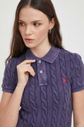 Бавовняне поло Polo Ralph Lauren колір синій