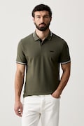 BOSS Green поло чоловіче з бавовною Paul зелене 50506193