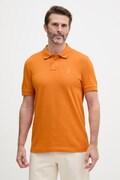 BOSS Orange polo tričko pánske bavlnené s elastanom Passenger oranžové 50507803