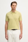 BOSS Orange polo męskie bawełniane z elastanem Passenger zielone 50507803