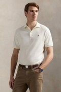 Polo Ralph Lauren polo bawełniane kolor beżowy gładki 710704319