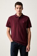 Levi's polo męskie bawełniane bordowe 35883