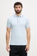 Lacoste polo męskie bawełniane z elastanem niebieskie PH8184