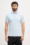 Lacoste polo męskie bawełniane z elastanem niebieskie PH8184