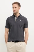 Βαμβακερό μπλουζάκι πόλο Barbour Tartan Pique Polo χρώμα: ναυτικό μπλε, MML0012