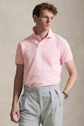Polo Ralph Lauren polo bawełniane kolor różowy gładki 710680784
