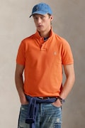 Polo Ralph Lauren polo bawełniane kolor pomarańczowy gładki 710680784