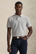Polo Ralph Lauren polo bawełniane kolor szary gładki 710680784