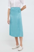 BOSS spódnica kolor turkusowy midi prosta