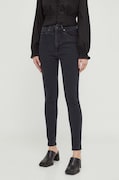 Τζιν παντελόνι Levi's RETRO HIGH SKINNY χρώμα: μαύρο