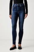 Levi's jeansy skinny damskie 721 HIGH RISE SKINNY niebieskie 18882
