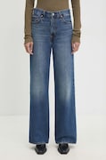 Levi's jeans RIBCAGE WIDE LEG femei, culoarea albastru marin A6081