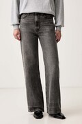 Levi's jeansy wide leg damskie RIBCAGE WIDE LEG szare A6081