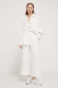 Βαμβακερό παντελόνι Billabong Follow Me χρώμα: άσπρο, ABJNP00420