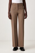 Sisley kalhoty dámské hnědé high waist 4KVXLF02I