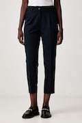 Sisley nohavice dámske s viskózou tmavomodré high waist 4KVXL5CM7