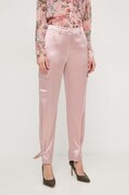 Guess spodnie MARZIA damskie kolor różowy proste high waist W4GB50 WG7C0