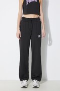 Спортен панталон Puma T7 High Waist Pant в черно с изчистен дизайн 624212