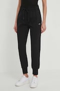 Lacoste pantaloni de trening culoarea negru, neted