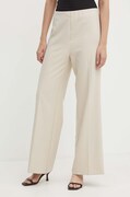 Штани Sandro Ferrone жіночі колір бежевий прямі висока посадка SFS18XBDALTEA