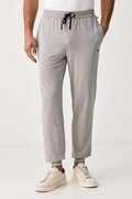 BOSS домашен панталон мъжки от памук с еластан Mix&Match Pants кафяв със стандартна талия 50515305