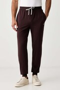 BOSS домашен панталон мъжки от памук с еластан Mix&Match Pants кафяв със стандартна талия 50515305