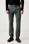 BOSS Orange spodnie chinos męskie bawełniane z elastanem Chino_slim zielone regular waist 50510933