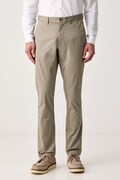 Michael Kors nohavice chinos pánske s bavlnou zelené CS4301KDR2