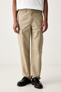 Levi's spodnie cargo męskie bawełniane XX CARGO STRAIGHT beżowe regular waist A7364